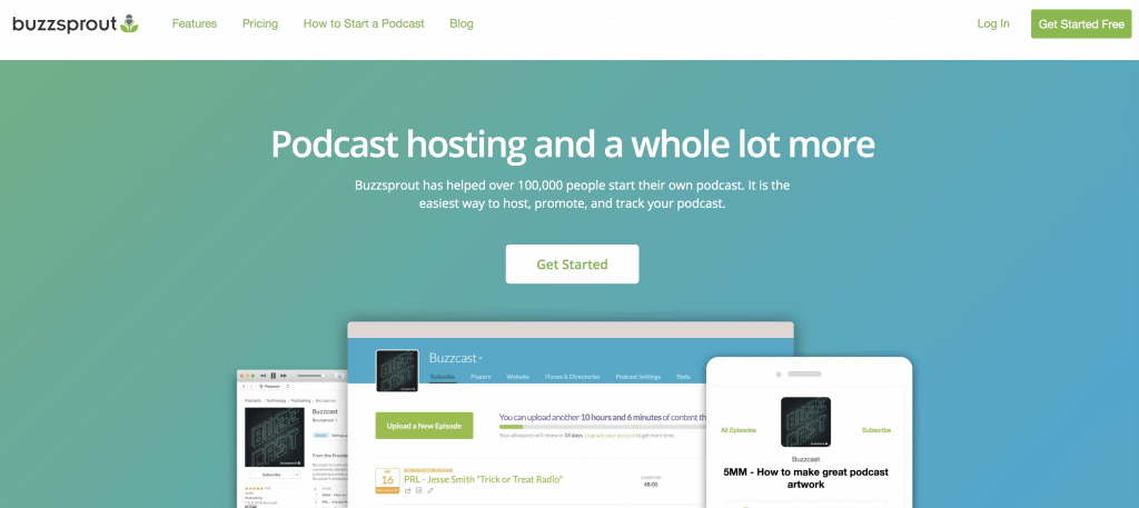 Buzzsprout hosting