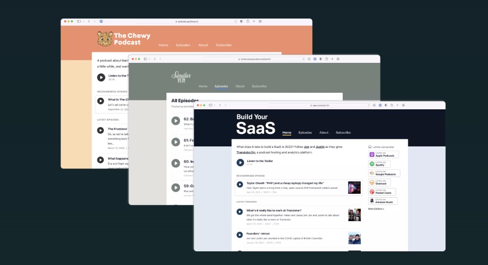 Building a website using Transistor templates