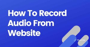 A Guide To Recording Audio From Website