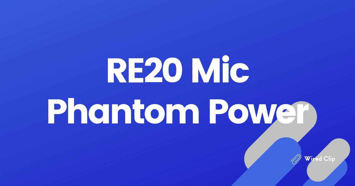RE20 Mic Phantom Power