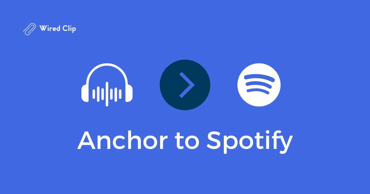 Anchor fm to Spotify