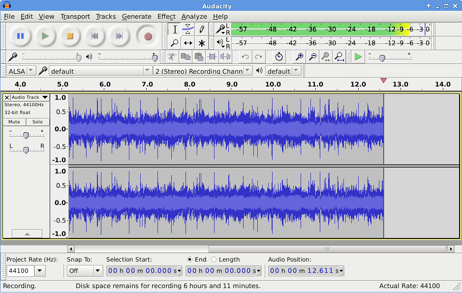 audacity audio editor